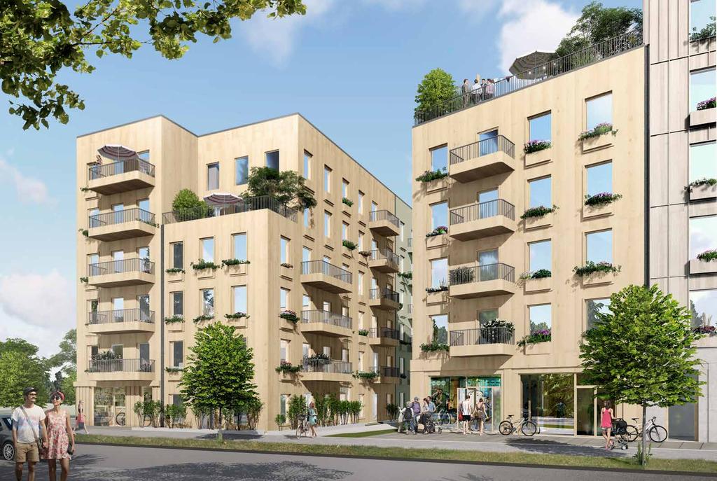 gränsen mellan privat och offentlig tillåts skifta det bidrar till en attraktiv stadsdel i
