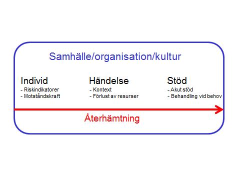 flesta fall kommer att återhämta sig med eller utan hjälp. Potentiellt traumatiska händelser sker, som allt annat i våra liv, i en samhällelig/organisatorisk/kulturell kontext.