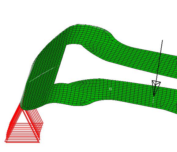 8.3.7 Utvärdering av optimerad bracket Efter att den optimerade bracketen konstruerats i CATIA så återstår en sista utvärdering av konstruktionen.