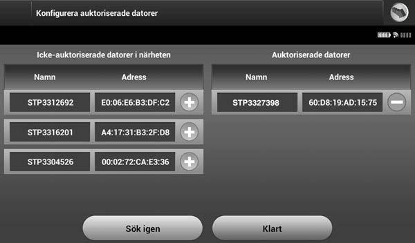 4. Medan kopplingen pågår visas identiska numeriska nycklar på programmeraren och datorn och meddelanden visas på båda enheterna där du ombeds bekräfta att de två numren är samma.