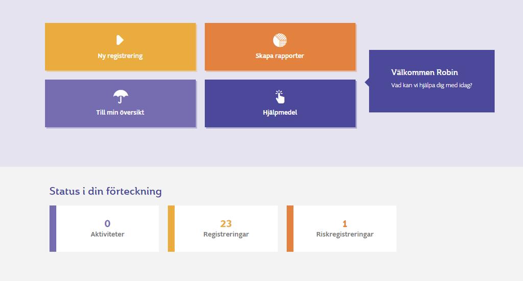 Bjud in systemansvariga Du kan skapa unika inloggningsprofiler med olika behörighetsnivåer för exempelvis systemadministratörer som har hand om olika register.