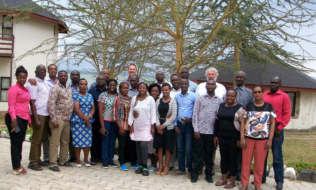 18 Nyttiggörande och centrum, GMV kunskapsförsörjning 19 Utbildning i strategisk miljöanalys med tjänstemän från länder i östra och södra Afrika. Naivasha, Kenya i september 2016.