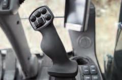 EXTRAUTRUSTNING Hytt och inredning Volvo Care Cab med öppningsbar polykarbonattaklucka/rops Tiltrotator-joystick Joystick med