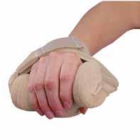 Färg Vä/Hö Storlek 51605 Vit/Beige Vä/Hö En storlek Sof-Gel handflatsskydd med fingerdelare Mjukt handflatsskydd med tryckavlastande minnesskum som skyddar handflatan och huden mellan fingrarna.
