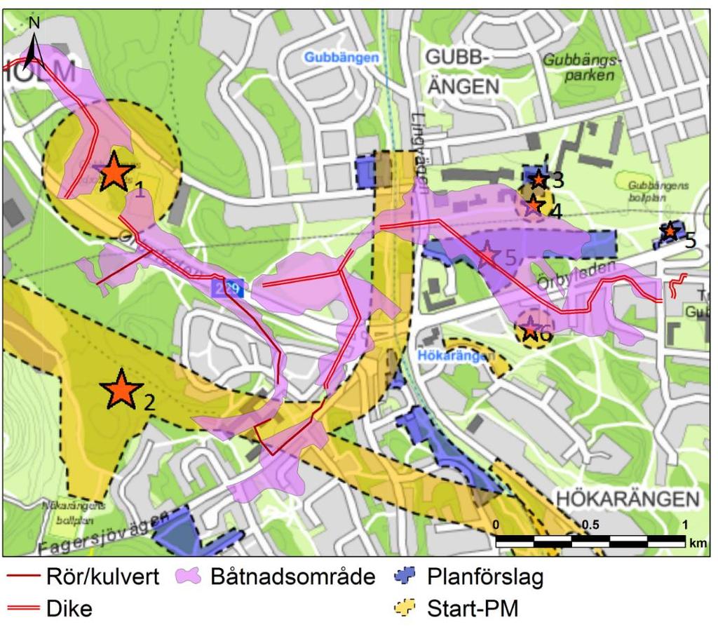 2016-11-01, s 9 (17) Figur 2 Pågående planarbeten i markavvattningsföretagets nyttoområde Tabell 3.