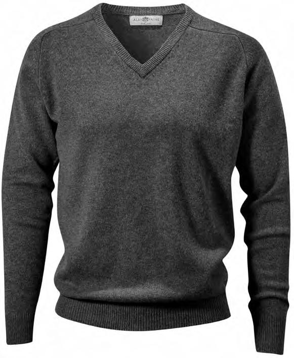 KNITWEAR ALAN PAINE -11-14 -21-25 -27-33 -53-64 -67-85 -99 LAMBSWOOL ALAN PAINE KNITWEAR V-NECK material: 100% lammull.