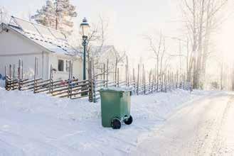 bygglovgivning beaktas att sophämtningen måste fungera på vintern. Båthämtning Avfallshämtning från öar kan bli problematisk om inte bryggor och båtar passar ihop.