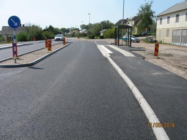 För att få ner hastigheten av trafiken i samhället