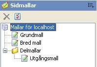 OBS! För att skapa en mall, se Administratörsmanualen.