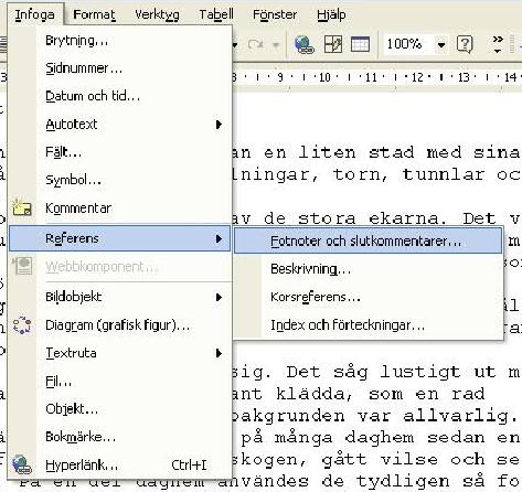 Word för uppsatsskrivare 25 Figur 4: Verktygsfältet Dispostion. Klicka på knappen Uppdatera innehållsförteckning för att uppdatera din innehållsförteckning.