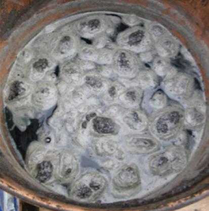 Figur 6-3 Figure 6-3 Biokolsslurry, producerad av bioslam Biocoal slurry, produced of