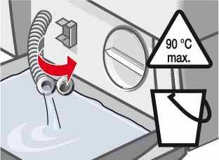 textilier Syntet special - 40 C SpeedPerfect, EcoPerfect, (Slätprogram), (Vatten Plus) ; ingen centrifugering mellan sköljstegen för ömtåliga, tvättbara textilier som siden, satin, syntetmaterial