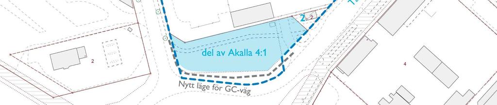 Planområdet, markerad yta överlåts till Ivalo 1 från Akalla 4:1 TIDIGARE STÄLLNINGSTAGANDEN Översiktsplan I ÖP 99 markeras planområdet och dess närmaste omgivning som verksamhetsområde.