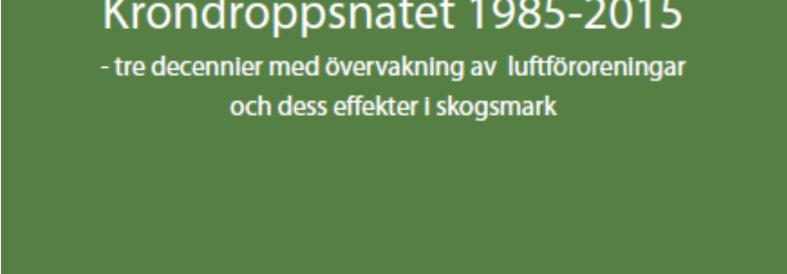 .. Krondroppsnätets mätningar var, när och hur?