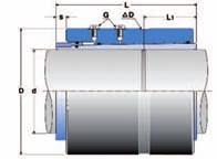 ETP HYCON S axel axel koppling ETP HYCON F axel fläns koppling Beteckning ETP-HYCON S XXX Beteckning ETP-HYCON F XXX Även tillgänglig utan ETP-HFC beläggning (dim.