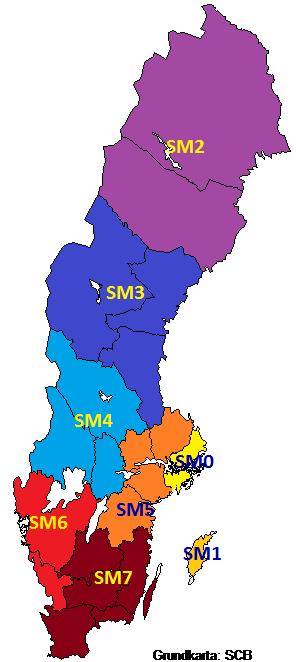 Anropssignaler i Sverige Prefix Sufix Kommentar SM två och treställig Privatpersoner SA tvåställigt Klubbar SA treställig Privatpersoner SL en till treställiga Militär SK en eller tvåställiga Klubbar