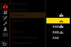 Du kan växla sida genom att toucha fältet (A) på skärmens högra sida. Att visa förklaringar till menyalternativen. Om du trycker på [DISP.