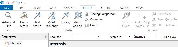 KVANTITATIVA ANALYSER I N VIVO För kvantitativa analyser kan man under menyn QUERY välja t.ex.