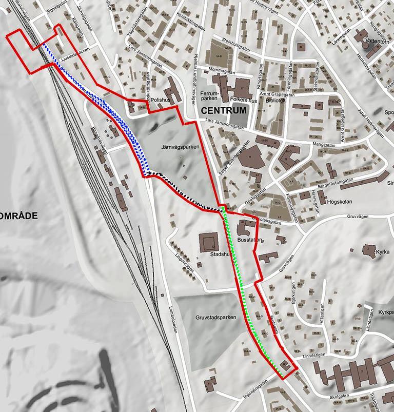 8 En del av Hjalmar Lundbohmsvägen och Stationsvägen omfattas av riksintresse för väg då de är planerade som tillfälliga ersättningsvägar för E10.