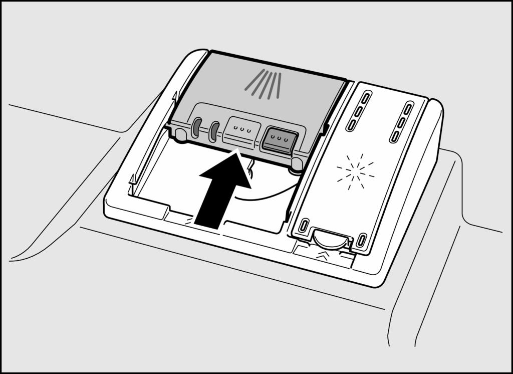 Maskindiskmedel Man kan använda disktabletter såväl som pulverdiskmedel eller flytande diskmedel avsett för diskmaskin. Handdiskmedel får under inga omständigheter användas.