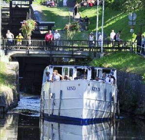 Kinda Kanal Slussar antal höjdskillnad 1. Nykvarn 1 2,8 meter 2. Tannefors 3 10,5 meter 3. Hackefors 1 6,8 meter 4. Hjulsbro 1 0,2 meter 5. Slattefors 1 3,2 meter 6.