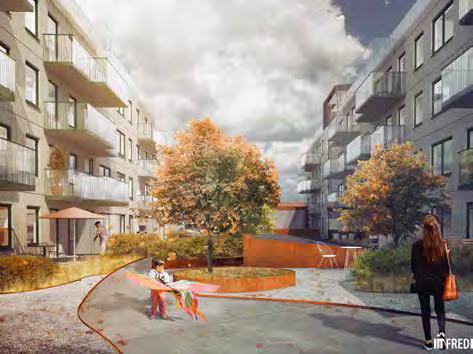 I innerstaden skapas urbana stråk med elegant utformad stadsidyll både för delikatessaffärer och restauranger, men även andra mysiga och småskaliga butiker att besöka och handla i.