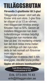 Erbjudande! Annonsera din 2a annons för 50 % (gäller för samma annons) Gäller både annonser i färg och svart/vit! Ring och boka!