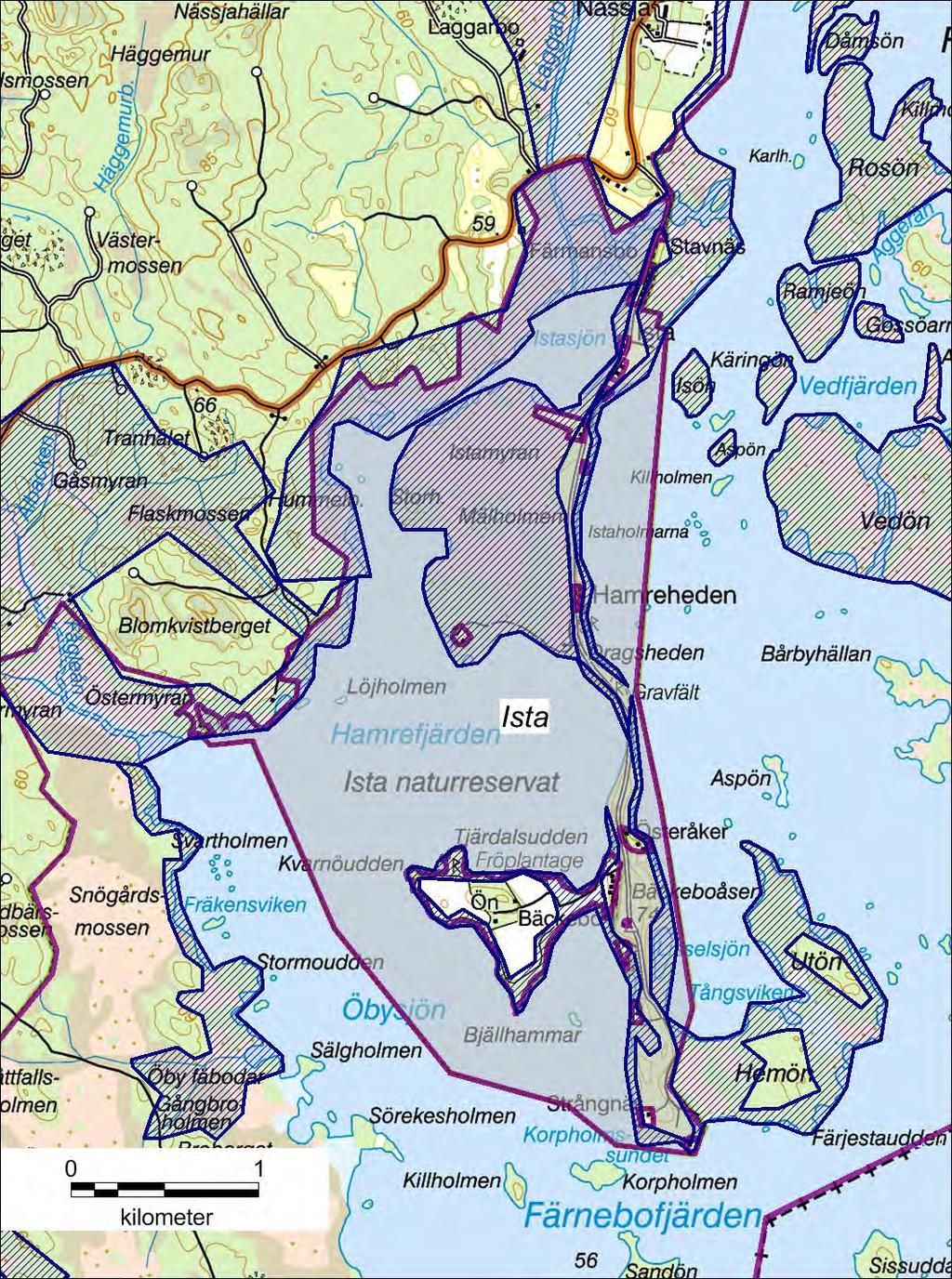 Karta 9: Planerade ramområden för