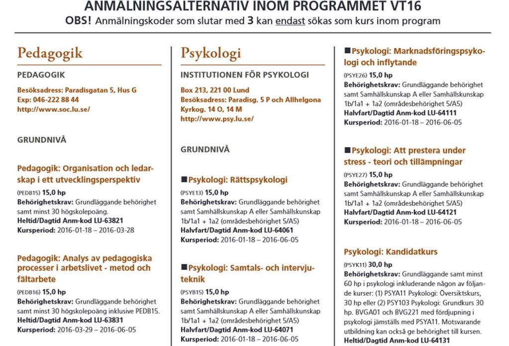 Lunds universitet / Samhällsvetenskapliga