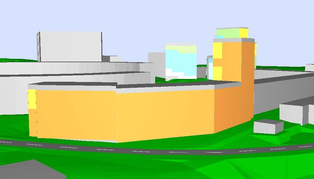 Sida 4 (11) Ljudnivåer vid planerade bostäder Bilaga 1 4 redovisas dygnsekvivalenta och maximala ljudnivåer vid markplan och vid fasad för planområdet med föreslagna bostadshus.