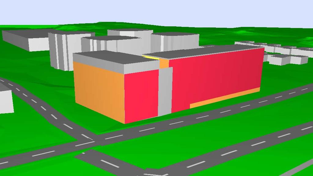 Sida 7 (11) Område 4 Område 4 är det som exponeras för högst ljudnivåer. Mälarbanan och ger tillsammans över 65 dba vid fasad. Här planeras två lamellhus som binds ihop med en glasvägg.