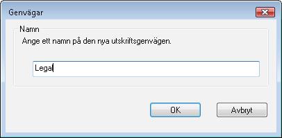 7. Ange ett namn för genvägen och klicka sedan på knappen OK. 8.