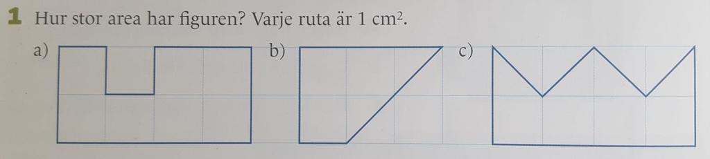Uppgift 1 Matematikbokens typiska geometriuppgift Uppgift 1 består av åtta ord, två matematiska symboler och en matematisk bild.