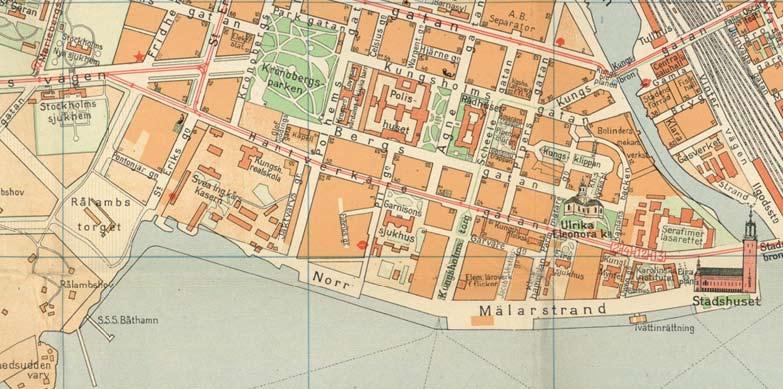 Norr mälarstrands uppkomst Ut- och ombyggnaden av den här delen av Kungsholmen har sitt ursprung redan i mitten av 1800-talet då det fanns tankar om att anlägga en strandpromenad längs Kungsholmen
