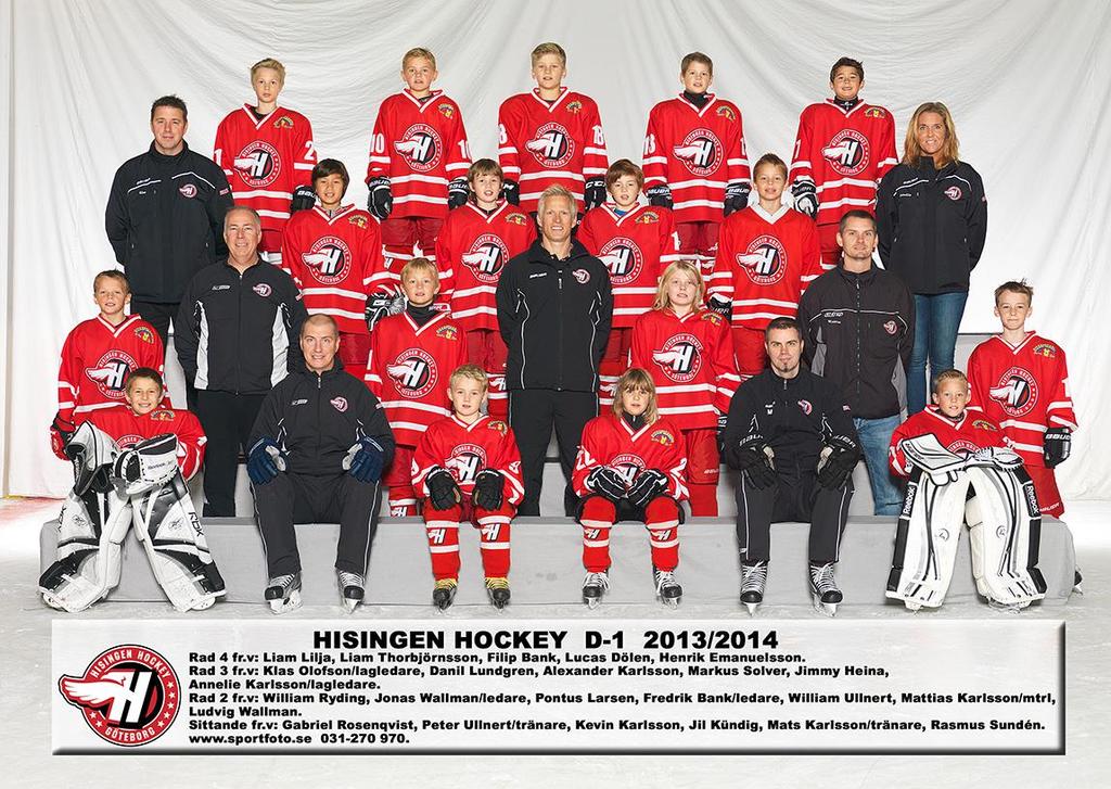 Verksamhetsberättelse Hisingen Hockeys U10-lag (födda 2004) D1-p Säsongstart i slutet av augusti 2013.