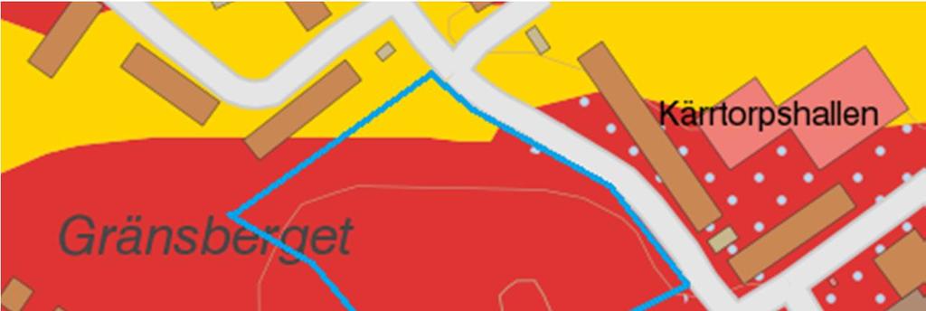 Nivån varierar mellan ca + 51 till + 42. Den högst belägna punkten återfinns i utredningsområdets sydvästra del. 3.