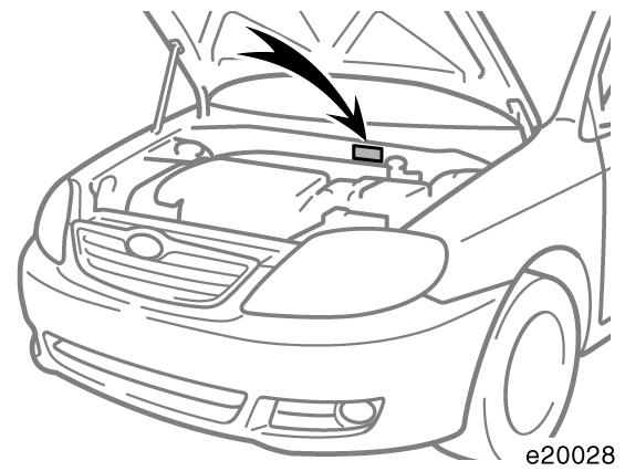 Motornumret är instansat i motorrummet som bilderna visar. Detta nummer är den viktigaste identifieringen av din bil.