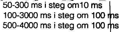 fast (0,00-1,99) x Ir i steg om O, 1 I (2,0-9,9) x Ir i steg om 0,01 (10-50) x Ir i steg om 0,01! (0,00-2,00) x Ur i steg om O.