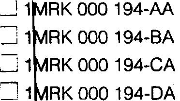 .! Beställningsnummer: 1 MAK 000 496-AA Antal: Grunddata Frekvens, fr 50/60 Hz Växelspånning, Ur 100/110/115 /120 V Hjälplikspänning, EL 48/60/110/125/220/250 V ~I~~ Grunddata som ska specificeras \