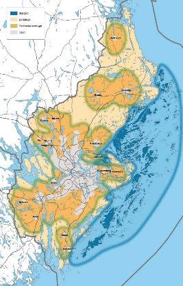 Tabell 1: Definition av den geografiska indelningen Kategori Tätort (övriga länet) Tätortsnära landsbygd Landsbygd Skärgård Definition > 3 000 invånare 5 15 min med bil till tätort 15 45 min restid