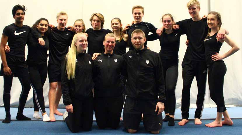 Bakre raden; Josef, Alicia, Anton, Mira, Filip, Fideli, Erik, Tilde P, Adam, Tilde L Främre raden; tränare Frida, Emma, Henrik Frånvarande; Jennie och tränare Malin I november 2016 så startades JSM