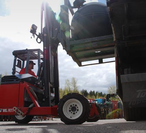 Delivery on own terms with truck-mounted