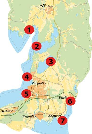 8 Nära vattnet! Wasser Close to water Kanotled Wasserpfad Watertrail Holjeåleden 12 km (6+6) Från Östafors i norr till Ivösjön i söder. Paddlingen kan delas in i två etapper.