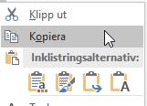 Flytta och kopiera text - Sidbrytning C.