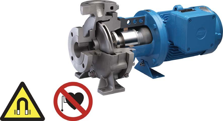 INSTRUKTIONSBOK CombiMagBloc Horisontell, sluten centrifugalpump med magnetkoppling CMB/SV (1707) 3.