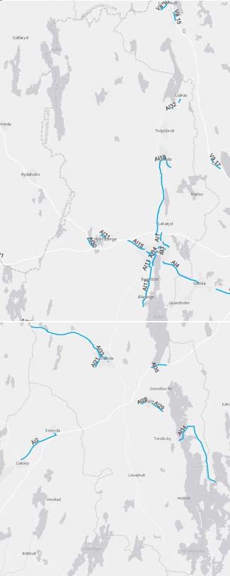 Vä 13: Braås; Ulvaskogsv. Sjösåsvägen Betlehemsgatan... 138 Vä 14: Rv 27 Ingelstad; Torsjöv Sydostleden.