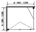 81371-9C runt 15900:- Pristillägg Profil i RAL färg - Specialhöjd max 2250 mm, + 2000:- - Profil i RAL färg + 5500 :- - Dekorglas +5400:- på klarglaspriset Eleganza/Andante/Forte/Mandala/Prima Vera -