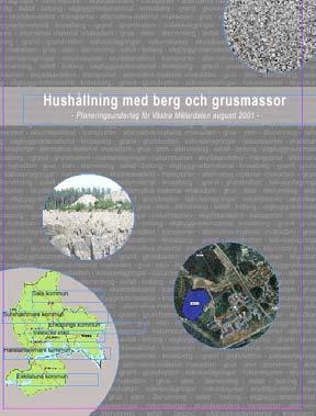 LÄSANVISNINGAR Utredningen innehåller resonemang kring täkter och deras miljöpåverkan, information om hur man bryter berg, mål och riktlinjer för regionens masshantering, kartbilagor mm.