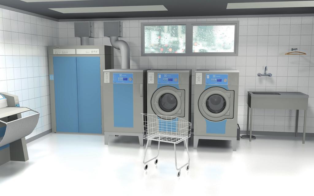 Electrolux Professional BRF kostnader ett Textilvårdsrum Tvättstuga med