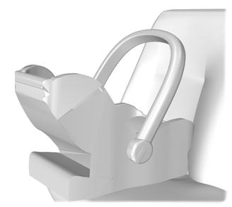 Barnsäkerhet Babystol (grupp 0+) E68918 Barn som väger under 13 kg ska placeras fastspända i en bakåtvänd babystol i baksätet.